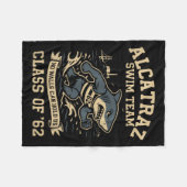 Alcatraz Penitentiary Swim Team  Fleece Deken (Voorkant (Horizontaal))