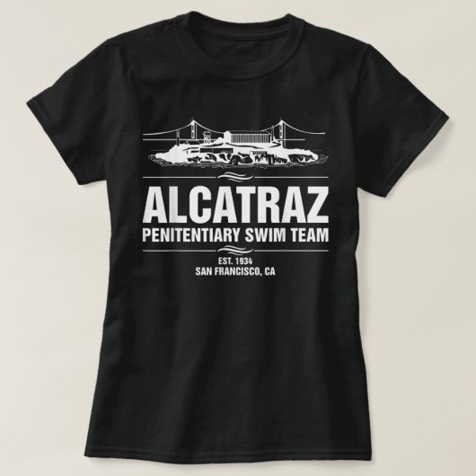 Alcatraz Penitentiary Swim Teamhirt gevangene T-shirt (Design voorkant)