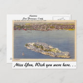 Alcatraz, San Francisco, Calif. Briefkaart (Voorkant / Achterkant)