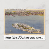 Alcatraz, San Francisco, Calif. Briefkaart (Voorkant)