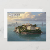 Alcatraz San Francisco Reizen Briefkaart (Voorkant / Achterkant)