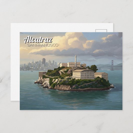 Alcatraz San Francisco Reizen Briefkaart (Voorkant / Achterkant)