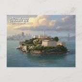 Alcatraz San Francisco Reizen Briefkaart (Voorkant)