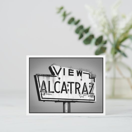 Alcatraz Sign Briefkaart (Staand voorkant)