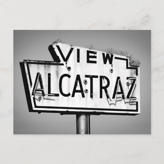 Alcatraz Sign Briefkaart (Voorkant)