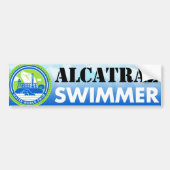 Alcatraz Swimmer-bumpersticker Bumpersticker (Voorkant)