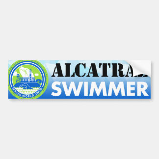 Alcatraz Swimmer-bumpersticker Bumpersticker