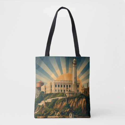 Alcatraz-tas Tote Bag (Voorkant)