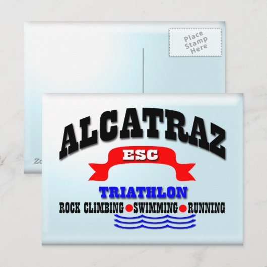 Alcatraz Triathlon Briefkaart (Voorkant / Achterkant)