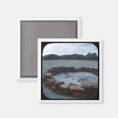 Alcatraz vuurplaats magneet (Voorkant / Achterkant)