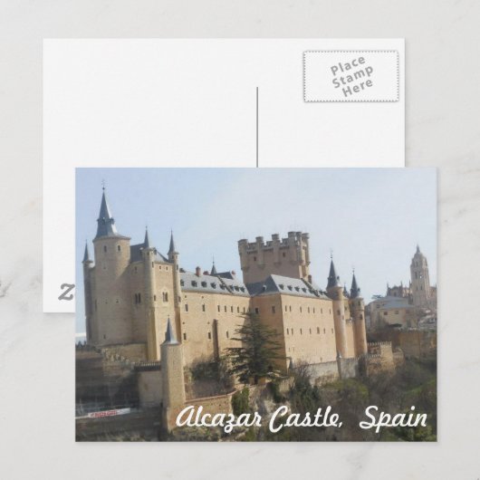 Alcazar Castle of Segovia Briefkaart (Voorkant / Achterkant)