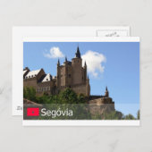 Alcazar de Segóvia, Espanha Briefkaart (Voorkant / Achterkant)