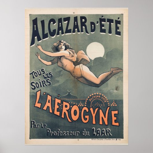Alcazar d'été Aerogyne  Frans Travel Poster (Voorkant)