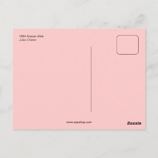 Alcazar d'été Lidia ad Briefkaart (Achterkant)