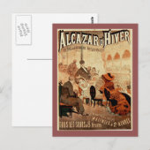Alcazar d'hiver  Paris Cafe Briefkaart (Voorkant / Achterkant)