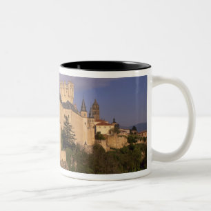 Alcazar en kathedraal, Segovia, Castilië en León, Tweekleurige Koffiemok