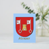 Alcazar Family Heraldic Shield Briefkaart (Staand voorkant)