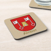 Alcazar Family Shield Bier Onderzetter (Linkerzijde)