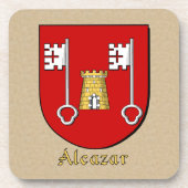 Alcazar Family Shield Bier Onderzetter (Voorkant)