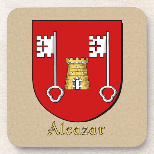 Alcazar Family Shield Bier Onderzetter (Voorkant)