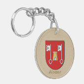 Alcazar Family Shield en de vlag van Mexico Sleutelhanger (Voorkant Links)