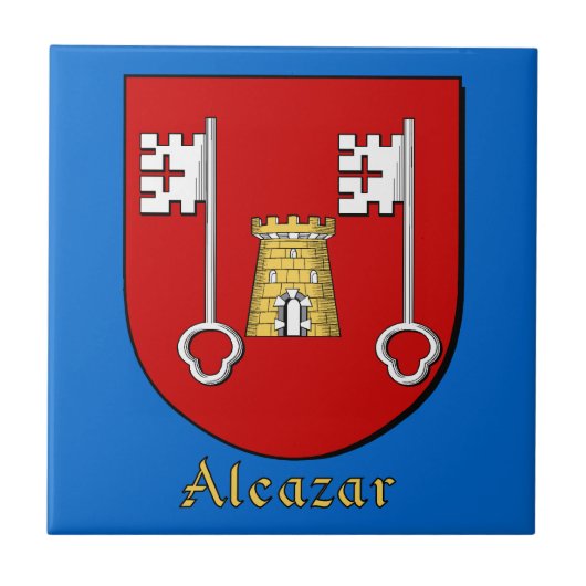 Alcazar Family Shield Tegeltje (Voorkant)
