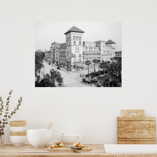 Alcazar Hotel, St Augustine, Florida, 1903 Poster (Keuken)
