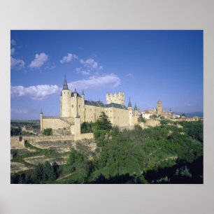 Alcazar, Segovia, Castilië en León, Spanje 2 Poster