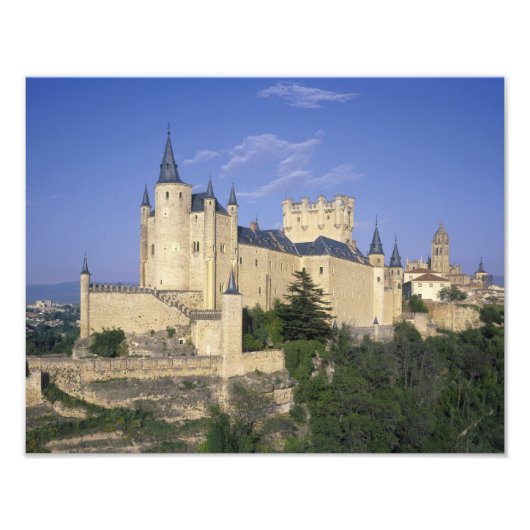 Alcazar, Segovia, Castilië en León, Spanje Foto Afdruk (Voorkant)