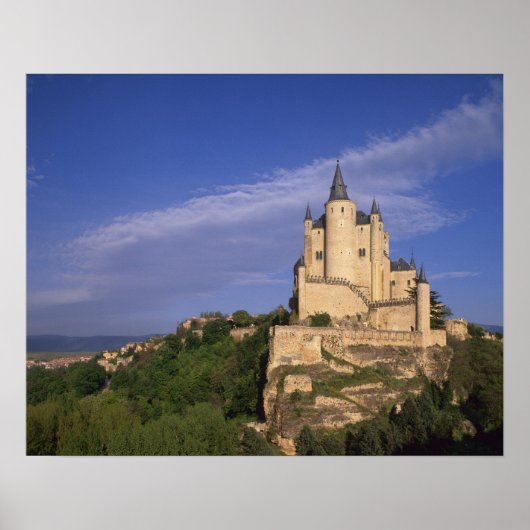 Alcazar, Segovia, Castilië en León, Spanje Poster (Voorkant)