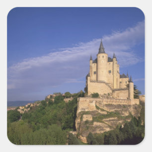 Alcazar, Segovia, Castilla León, Spanje Vierkante Sticker