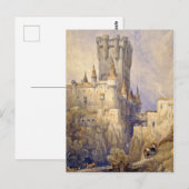 Alcazar, Segovia, Spanje, schilderij Briefkaart (Voorkant / Achterkant)