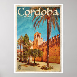  alcázar van het reisbureau van Sevilla Poster