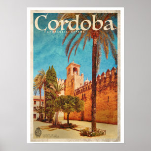 alcázar van het reisbureau van Sevilla Poster