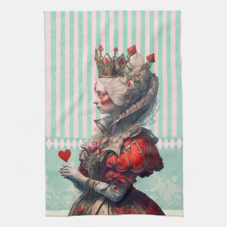 Alce in wonderland Queen of Hearts Theedoek