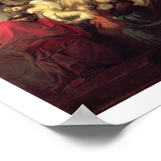 Alcestis offert zichzelf op om haar man te redden poster (Hoek)