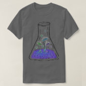 Alchemic Mushroom Elixir Alchemy Flask Psychedelic T-shirt (Design voorkant)
