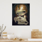 Alchemical Angel 1 ART PRINT gothische schedel (Keuken)