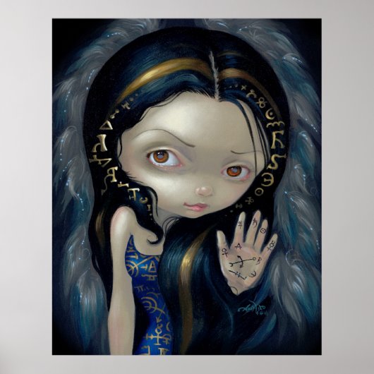 Alchemical Angel 5 ART PRINT gothic fairy alchemie (Voorkant)
