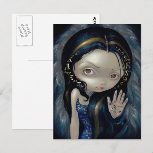 "Alchemical Angel V" Briefkaart (Voorkant / Achterkant)