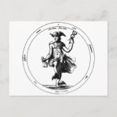 Alchemical Mercury en Caduceus Briefkaart (Voorkant)