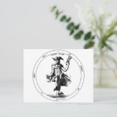 Alchemical Mercury en Caduceus Briefkaart (Staand voorkant)