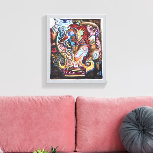 Alchemical Nader Canvas Wall Art (Insitu (Woonkamer))