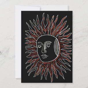 Alchemical Sun Blank Wenskaart Feestdagenkaart