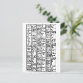 Alchemical Symbols 17th Century Briefkaart (Staand voorkant)