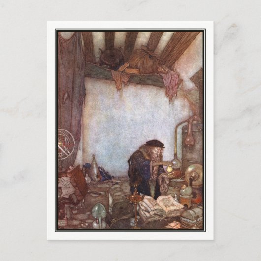 Alchemicus van Edmund Dulac Briefkaart (Voorkant)