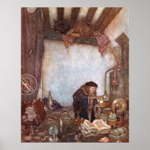 Alchemicus van Edmund Dulac Poster