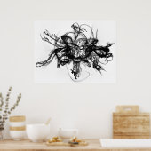 Alchemie - Inkt in water Poster (Keuken)