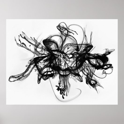 Alchemie - Inkt in water Poster (Voorkant)