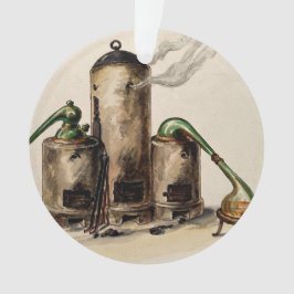 Alchemie-instrumenten voor koken en condensatie ornament